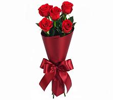 Букет 5 Красных роз Эдлесс Лав в Рождественской Ставропольский край