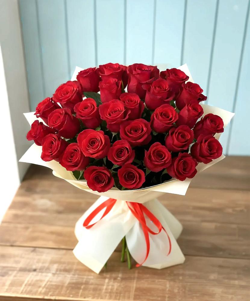 Букет 29 Красных роз в Рождественской Ставропольский край