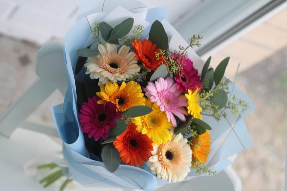 Букет цветов из: Герберы в Рождественской Ставропольский край