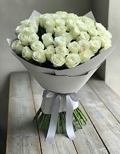 Букет 35 Белых роз в Рождественской Ставропольский край