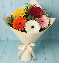 Букет цветов из:  Герберы в Рождественской Ставропольский край