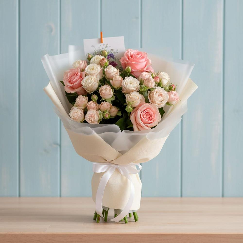 Букет цветов из: Розы в Рождественской Ставропольский край