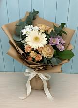 Букет цветов из:  Герберы и Хризантемы в Рождественской Ставропольский край