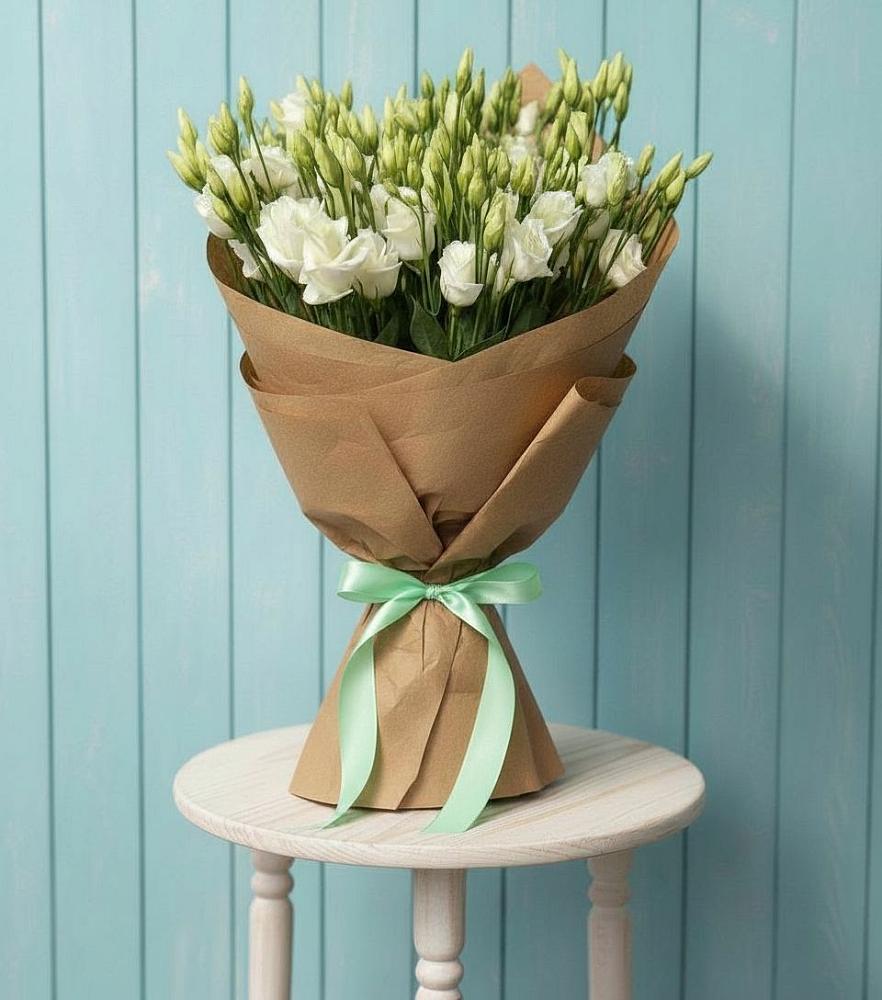 Букет цветов из: Лизиантусы в Рождественской Ставропольский край