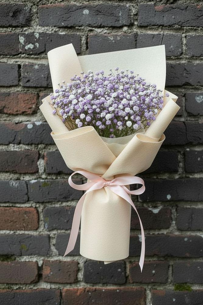 Букет цветов из: Гипсофила в Рождественской Ставропольский край