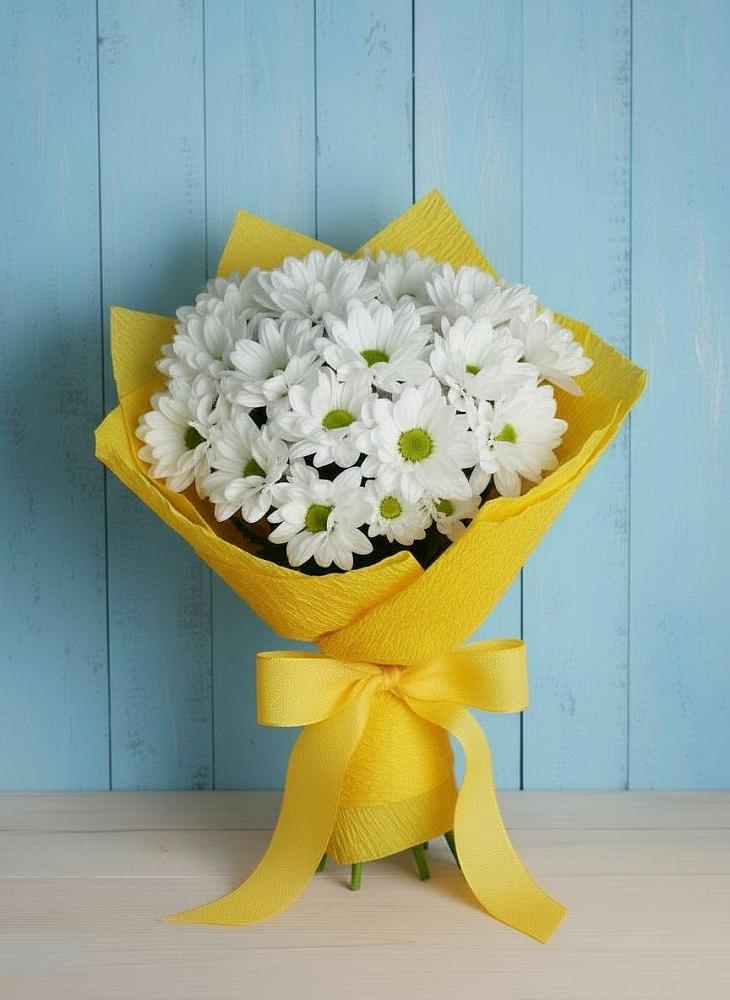 Букет цветов из: Хризантемы в Рождественской Ставропольский край