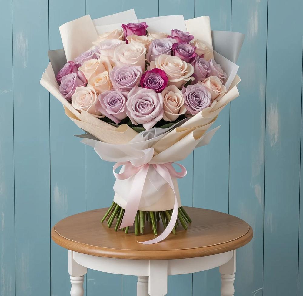 Букет цветов из: Розы в Рождественской Ставропольский край