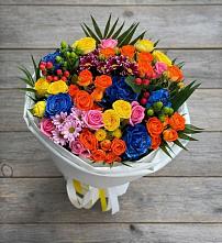 Букет цветов из:  Розы и Хризантемы в Рождественской Ставропольский край