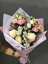 Букет цветов из:  Альстромерии, Розы и Лизиантусы #REPLACE_PRED# Рождественской Ставропольский край
