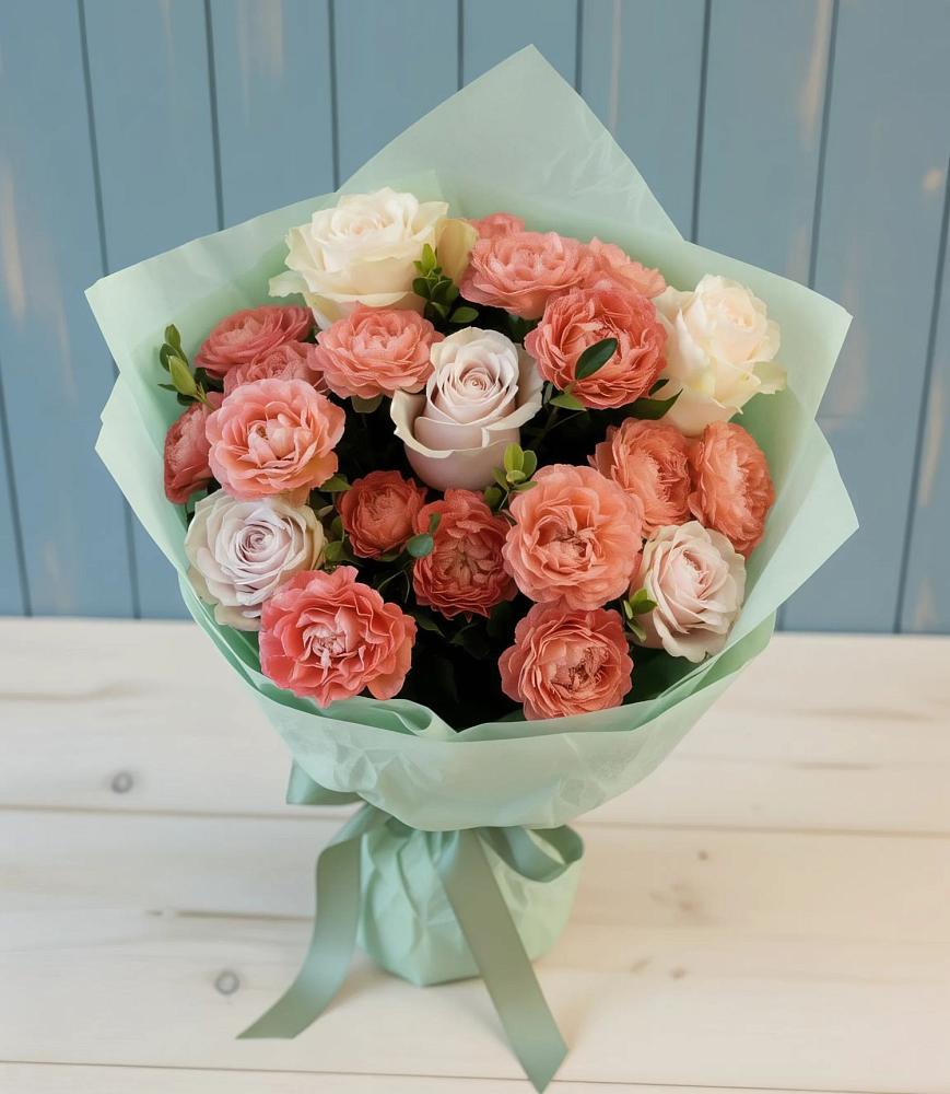 Букет цветов из: Розы в Рождественской Ставропольский край