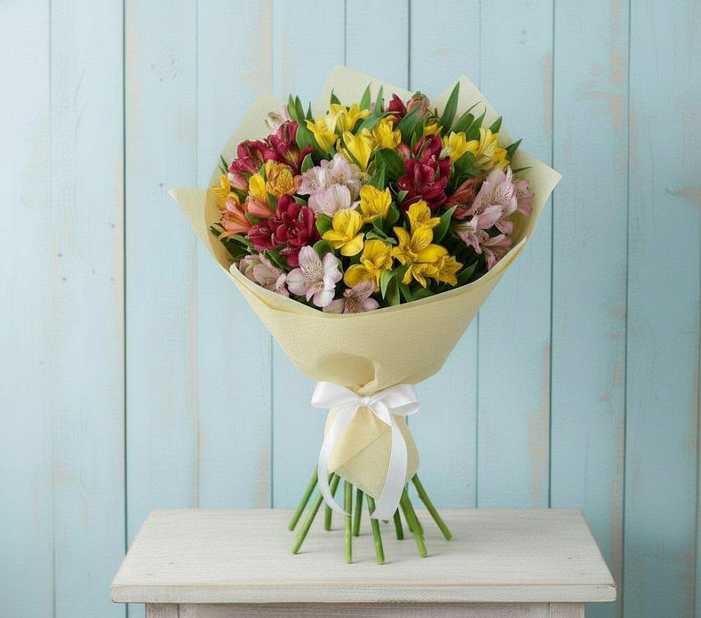 Букет цветов из: Альстромерии в Рождественской Ставропольский край