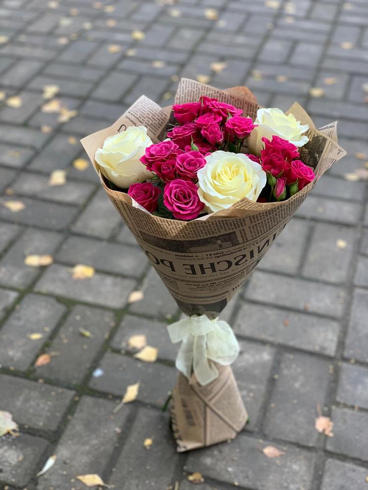 Букет цветов из: Розы в Рождественской Ставропольский край