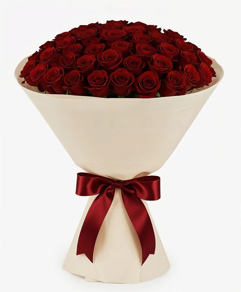 Букет 101 Бордовая роза Блэк Бакарра в Рождественской Ставропольский край